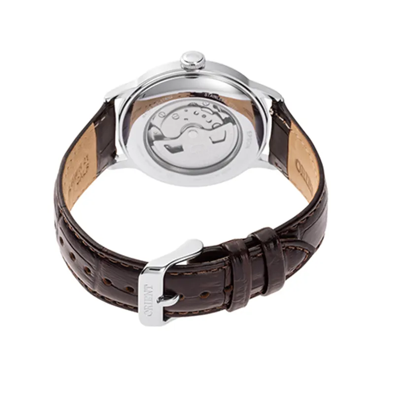 Orient Bambino Version II Bordeaux Dial Leather Men's Watch- RA-AC0026R